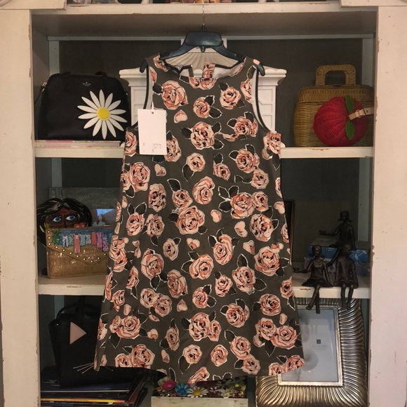 Love Moschino Allover Rose Print Dress SZ 10 NWT - Picture 3 of 5